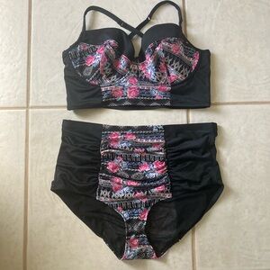 Torrid Black Bikini Set 2X